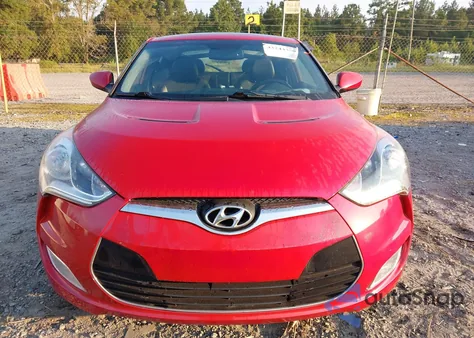 2013 Hyundai Veloster Base W/Black из США, поврежденный, VIN KMHTC6AD4DU093155